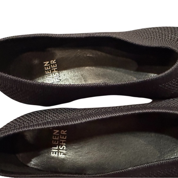 Eileen Fisher Black Gabby Stretch Knit Pump Heel Shoe Sz 6.5 - Picture 7 of 10